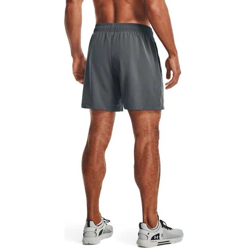 Pantaloneta Under Armour Hombre Gris Corta Running - 1365212-012