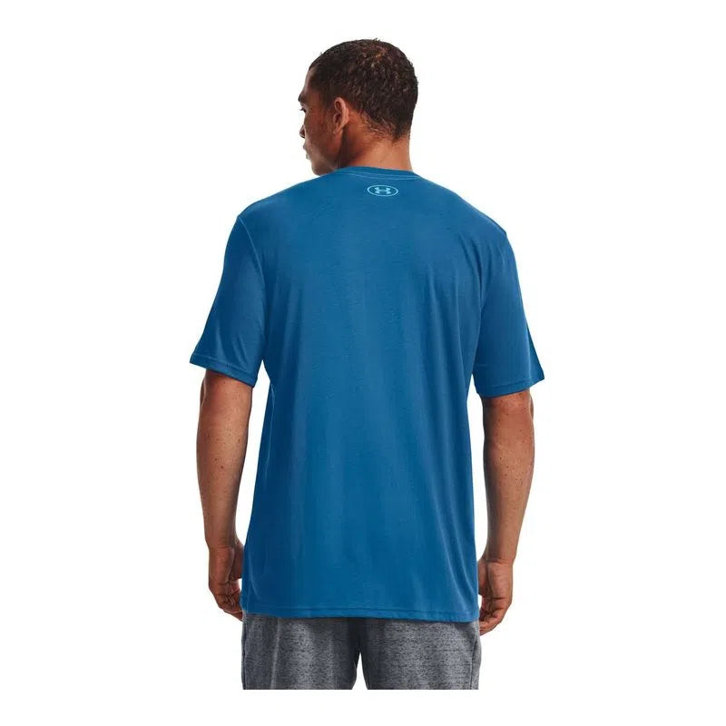 Camiseta UNDER ARMOUR Hombre Azul Rey Algodón - 1329582-899
