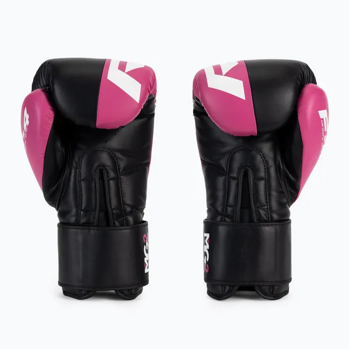 Guantes Boxeo RDX Negro Rosado - BGR-F4P
