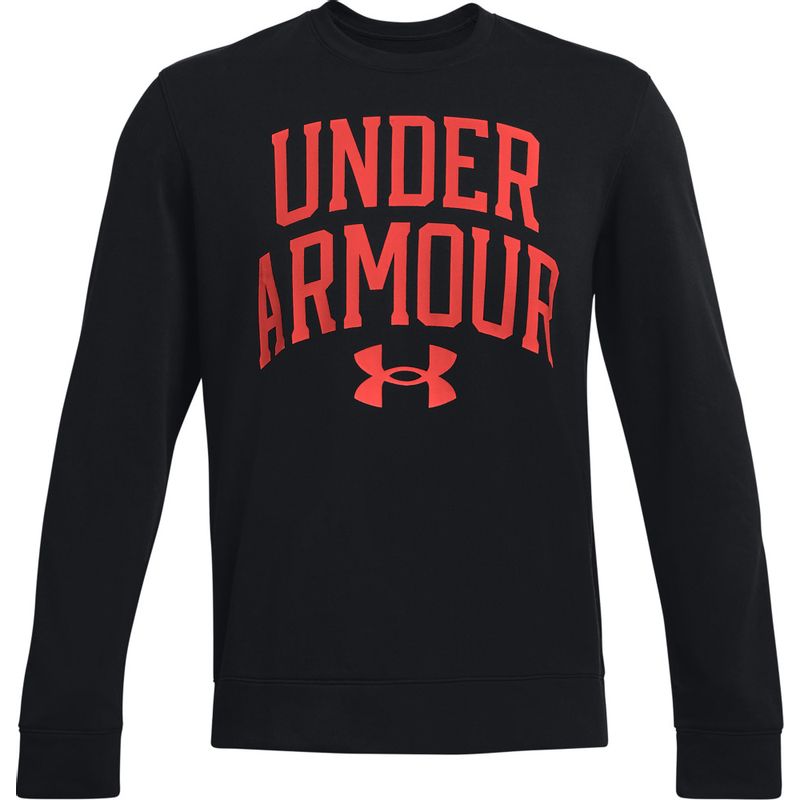 Saco Under Armour cuello redondo negro- naranja 1361561-002
