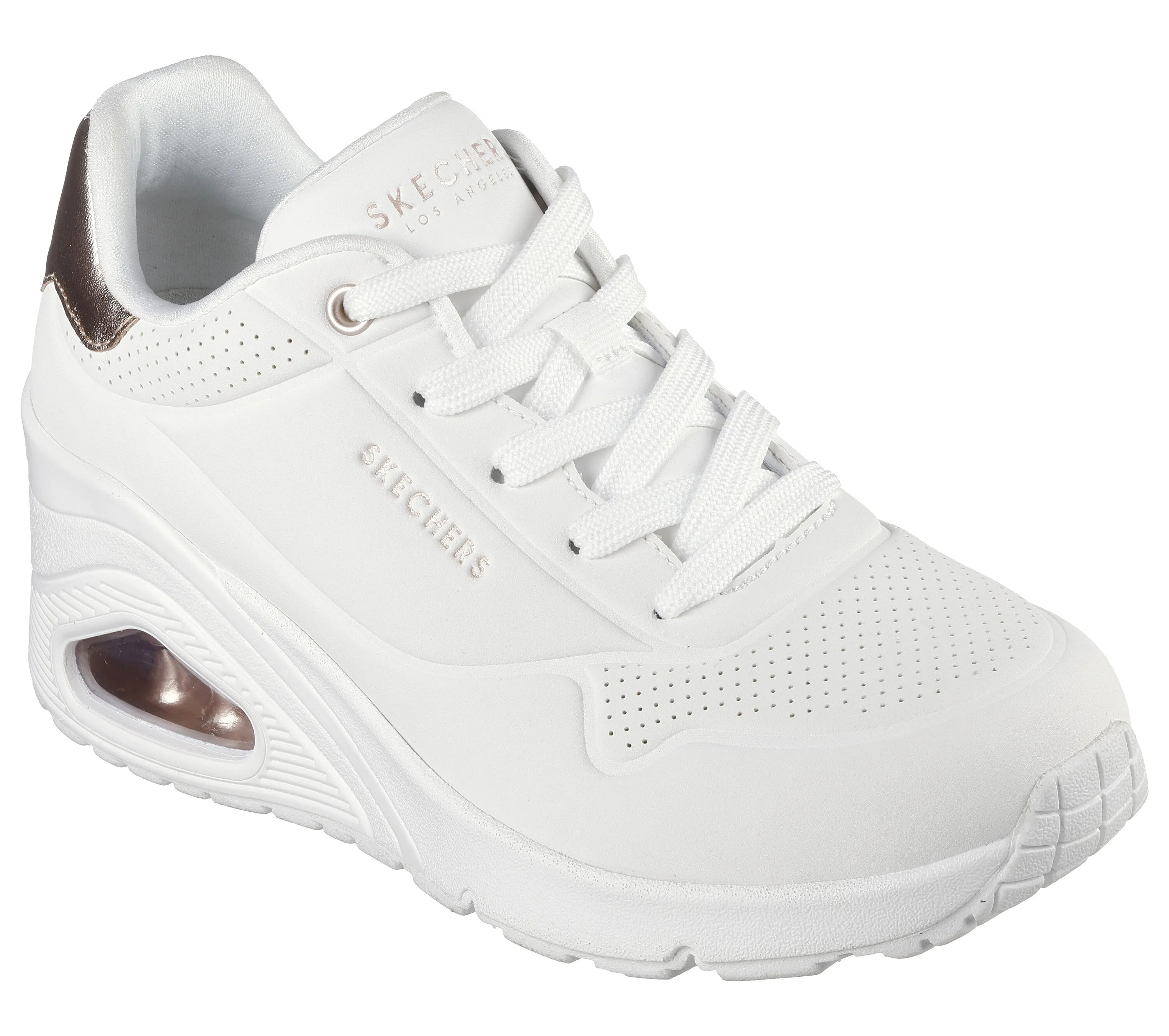 Tenis Mujer Skechers  Uno Wedge - HI Steps - 177520-WHT