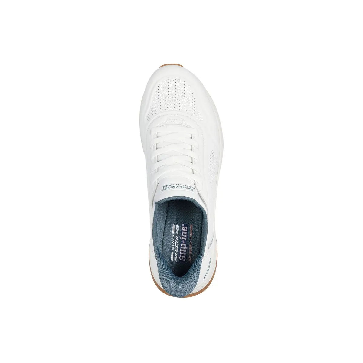 Tenis SKECHERS Hombre Bobs Squad Todo Blanco - 118424-WHT