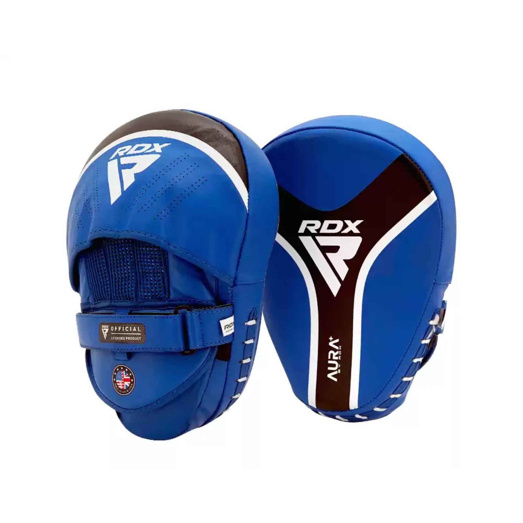 Guante De Entrenador RDX Negro Azul - FPR-T17UB