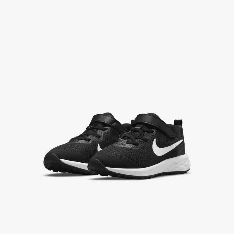 Tenis Nike Junior Revolution 6 NN Negro Blanco - DD1095-003