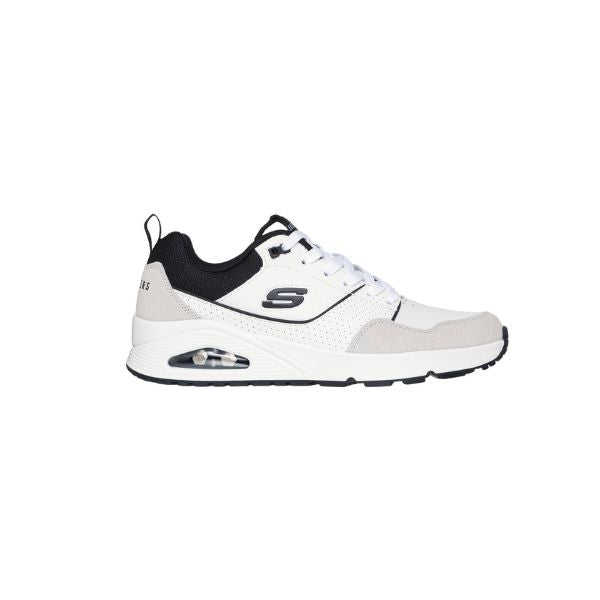 Tenis SKECHERS Hombre Uno Retro One Blanco Negro - 183020-WBK