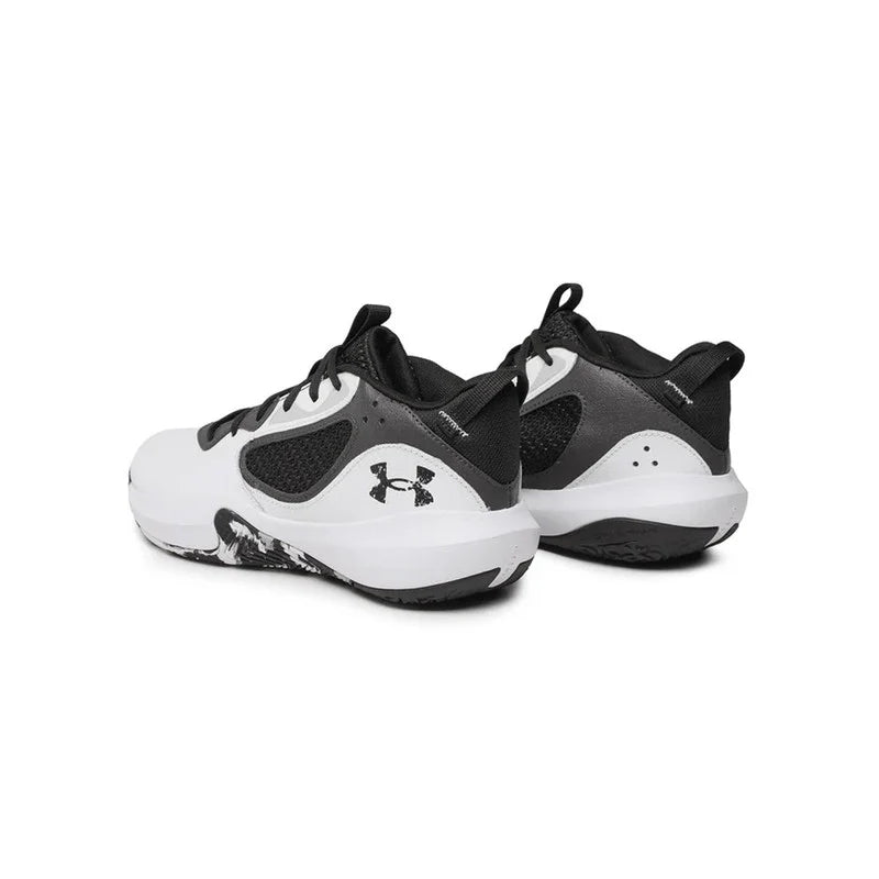 Botas UNDER ARMOUR Junior Basquebol Blanca Negra Lockdown - 3025618-101