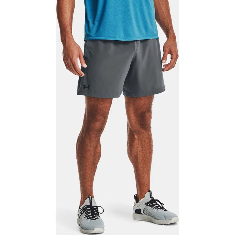 Pantaloneta Under Armour Hombre Gris Corta Running - 1365212-012