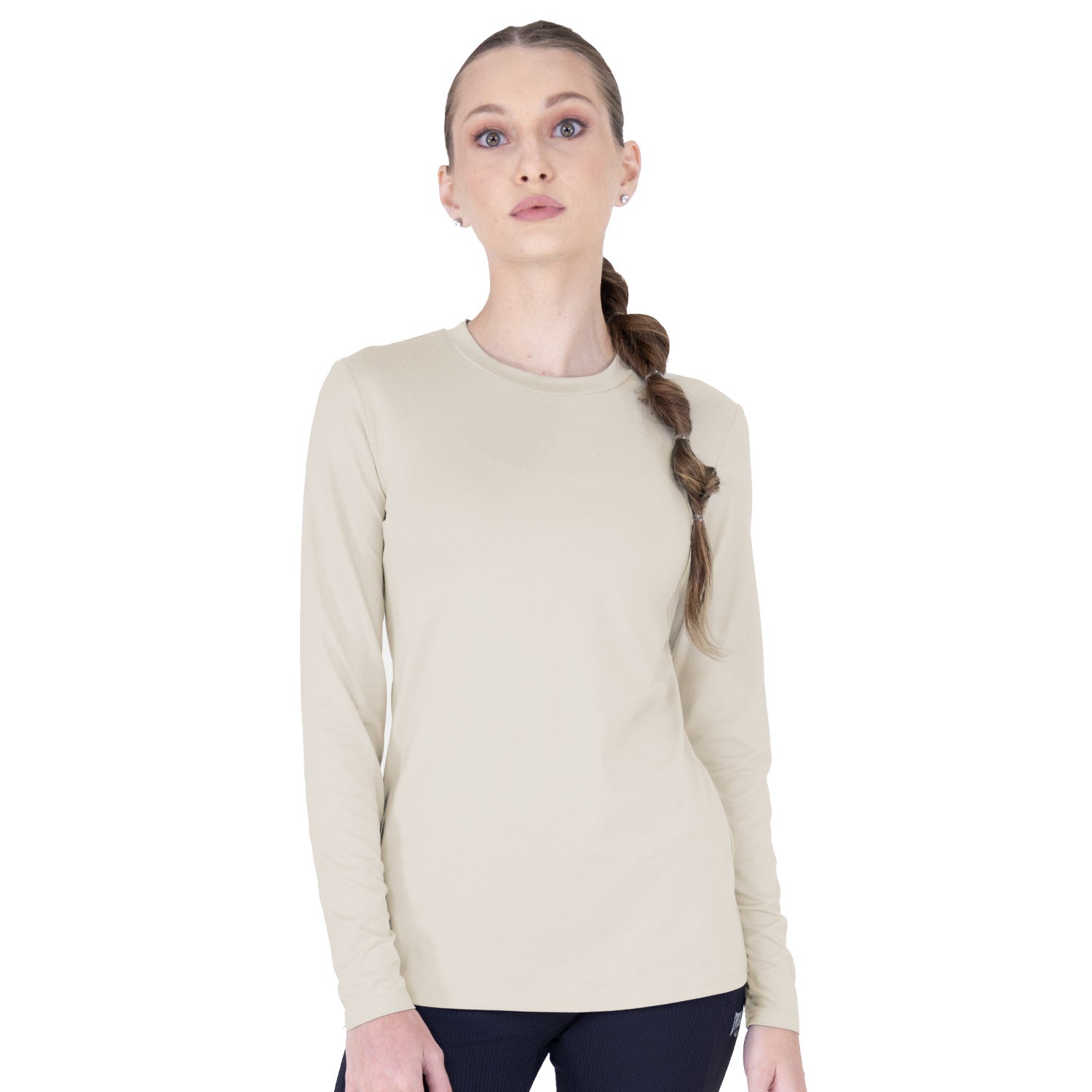 Buso EVERLAST Dama Manga Larga Training Beige - EV94HEL325