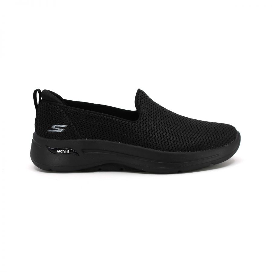 Tenis Dama SKECHERS Go Walk Arch Fit Mocasin Todo Negro - 124880-BBK