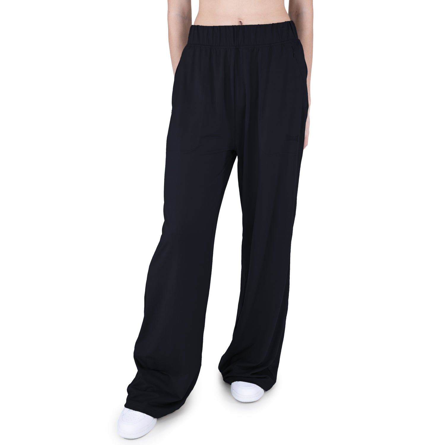 Pantalon EVERLAST Dama Ancho Negro Algodón - EV14HEL941