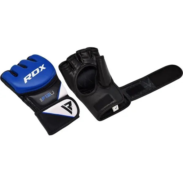 Guantes MMA RDX Negro Azul - GGR-F12U