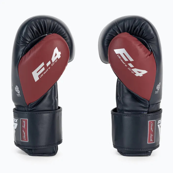 Guantes Boxeo RDX Negro Vinotinto - BGR-F4MU