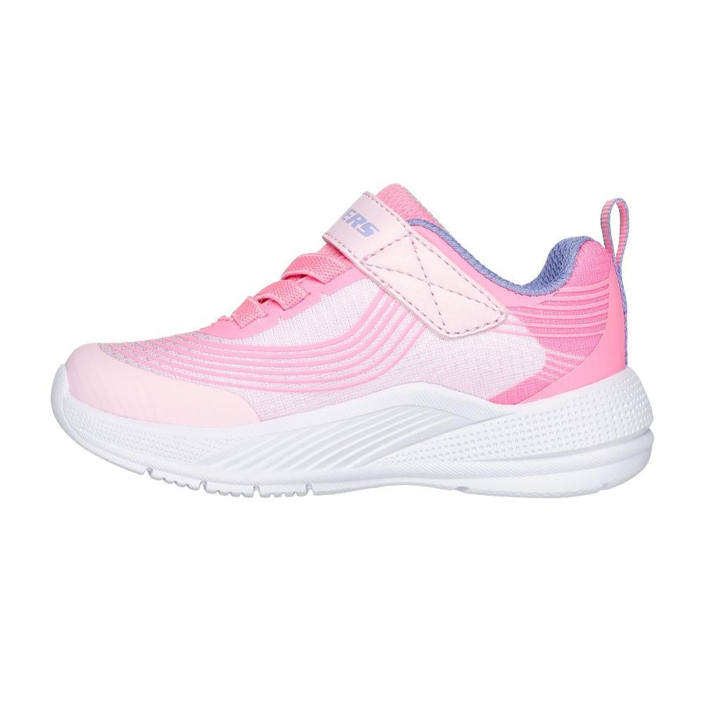 Tenis SKECHERS Bebe Microspec Advance Blanco Rosa Gris - 303575N-LTPL