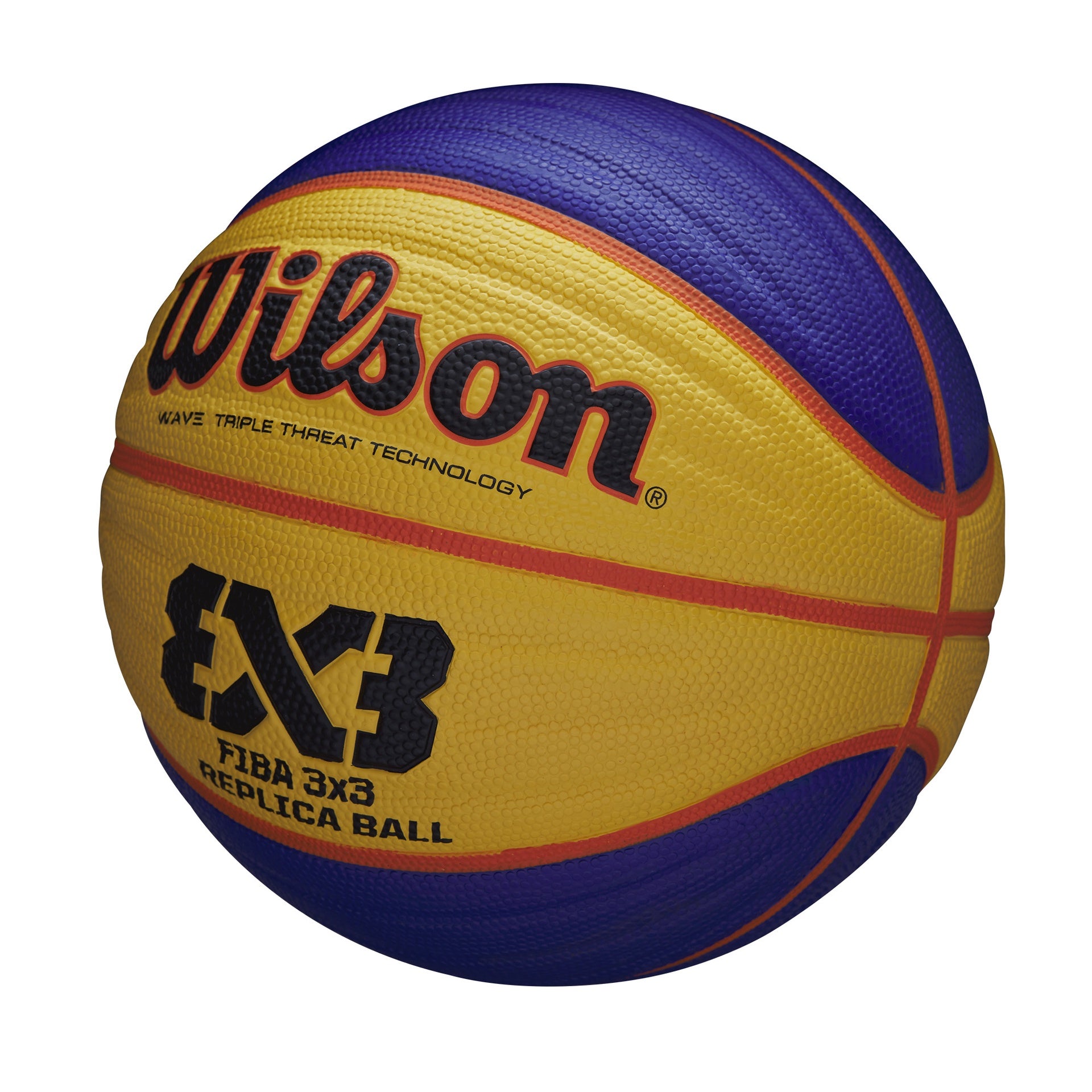 Balon Basquetbol WILSON 3x3 Amarillo Azul - WTB1033XB