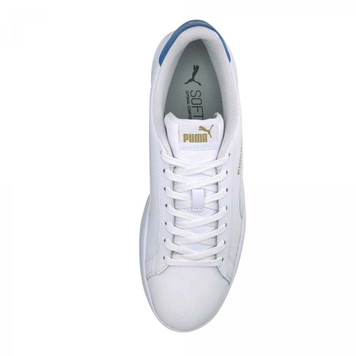 Tenis PUMA Hombre Smash V2 L Blanco Azul - 365215-18