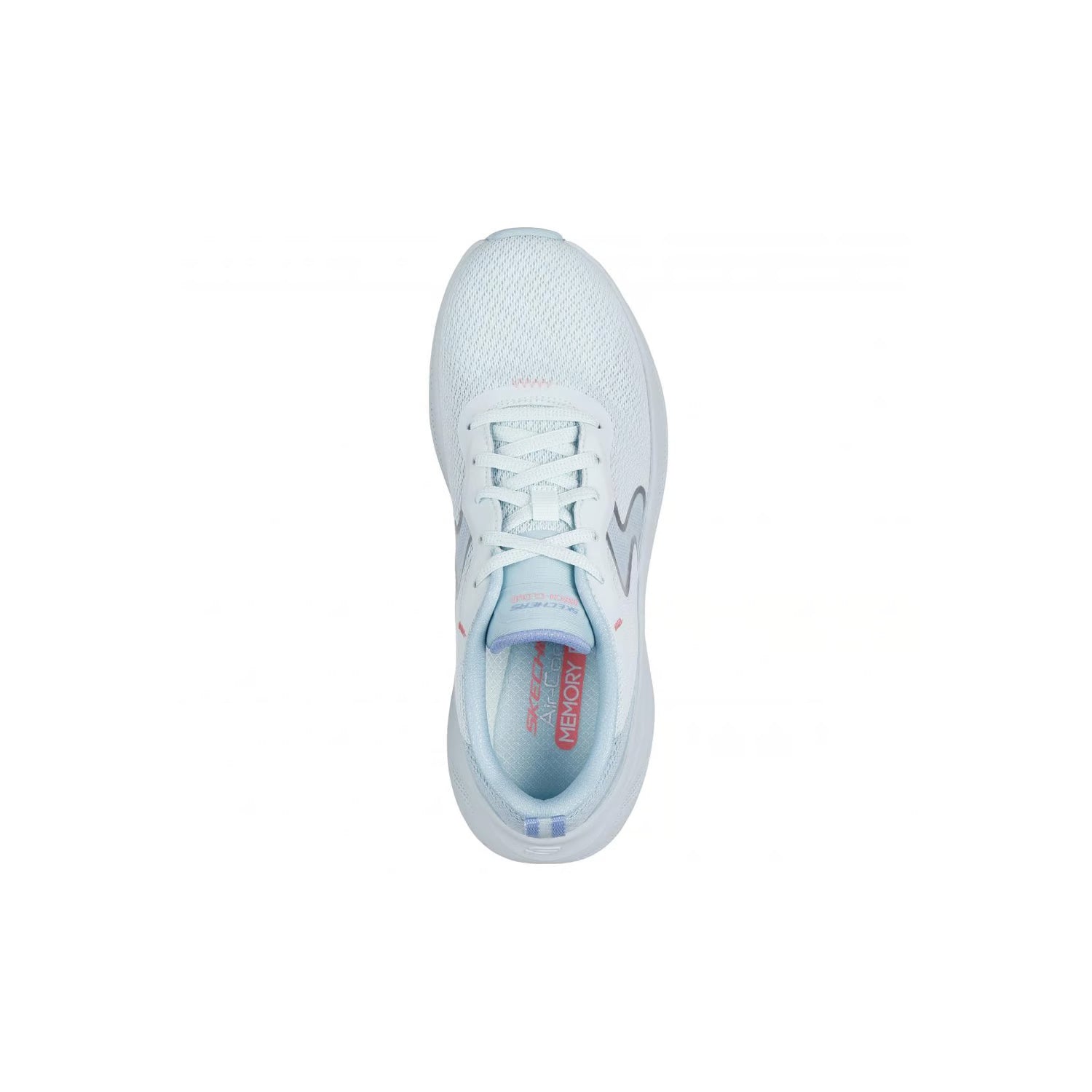 Tenis SKECHERS Dama Cloud Smooth Wave Gris Claro - 150562-MTMT