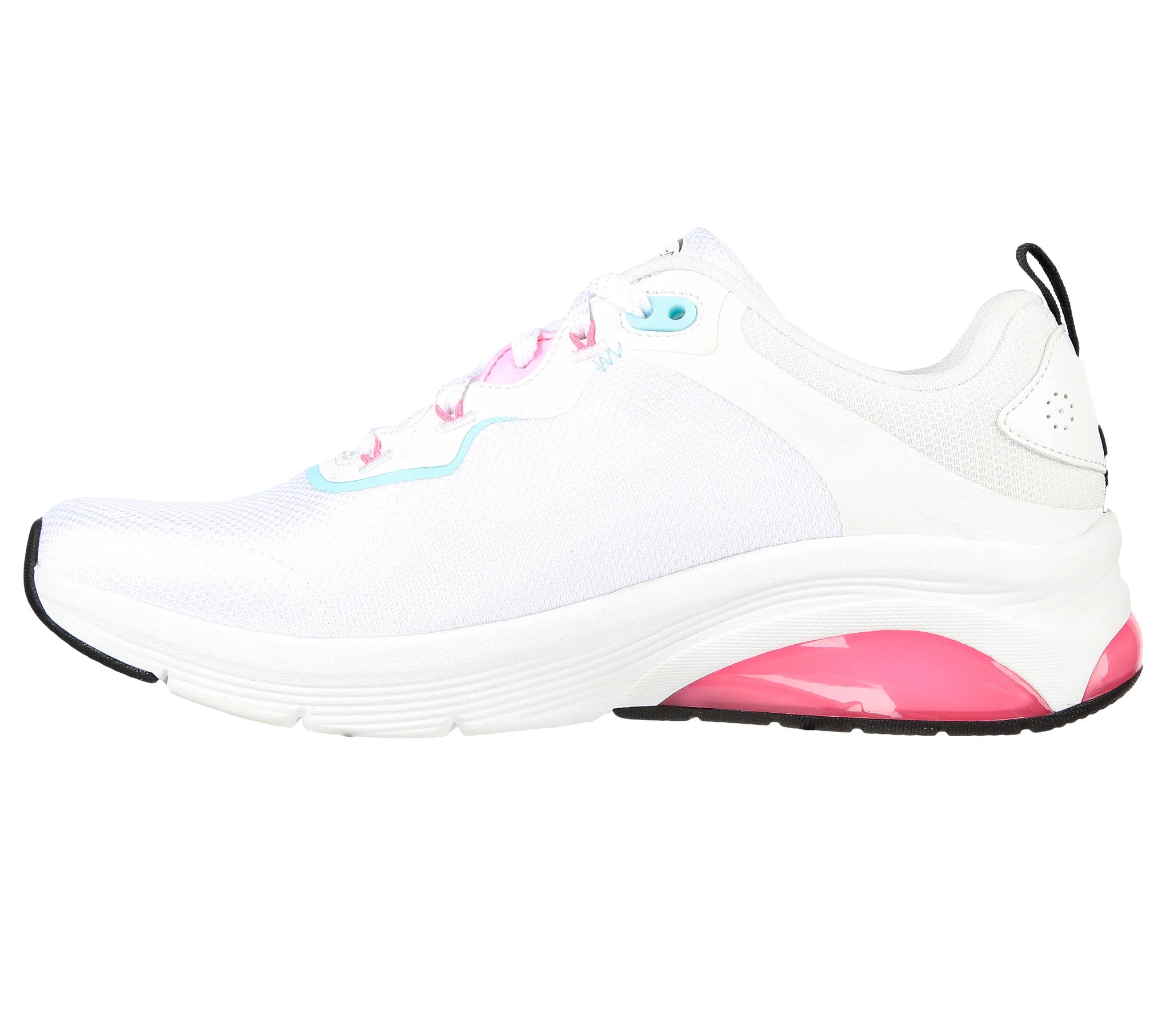 Tenis Dama Skechers High momentum Blanco Rosa  - 149646-WBPK