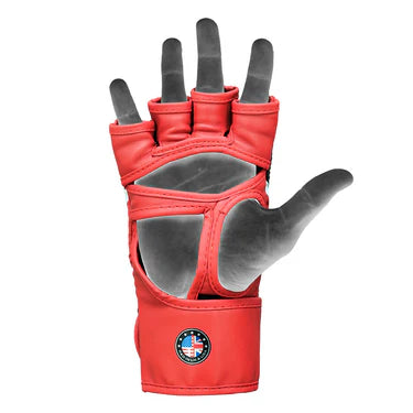 Guantes MMA RDX Negro Rojo - GGR-T17RB