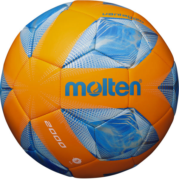 Balón Futbol MOLTEN Naranja Azul #5 Vantag Gio - F5A2000-OB