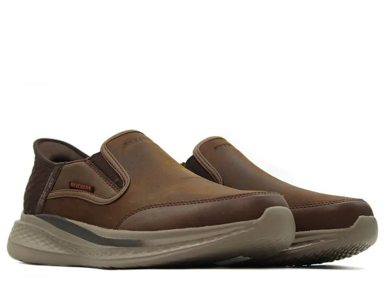 TENIS HOMBRE SLADE COOPER SKECHERS CAFÉ - 205237-CDB