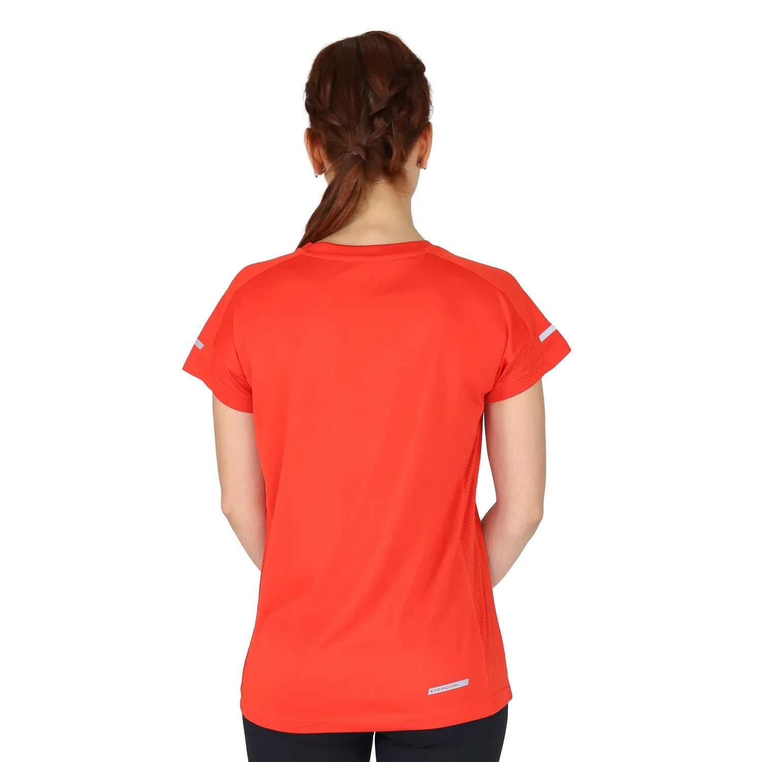 CAMISETA CUELLO EN V ROJA ENTRENAMIENTO PRO MUJER - EV77HAL217 ROJA