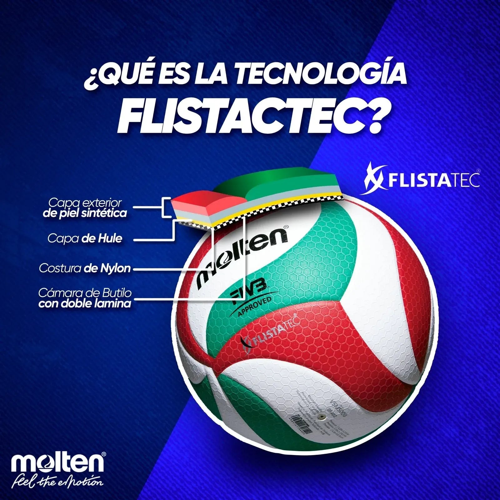 Balón Volleyball Molten - VSM5000