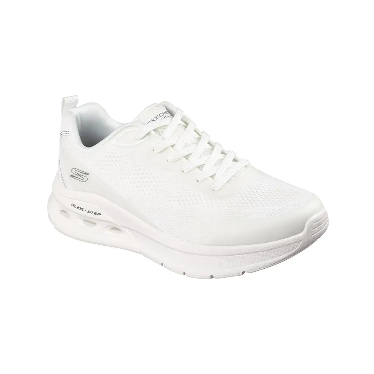 TENIS SKECHERS BOBS ARC WAVES 2.0 CLASS RANK TODO BLANCO HOMBRE - 118340-WHT