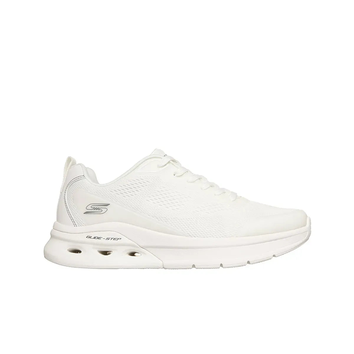 TENIS SKECHERS BOBS ARC WAVES 2.0 CLASS RANK TODO BLANCO HOMBRE - 118340-WHT