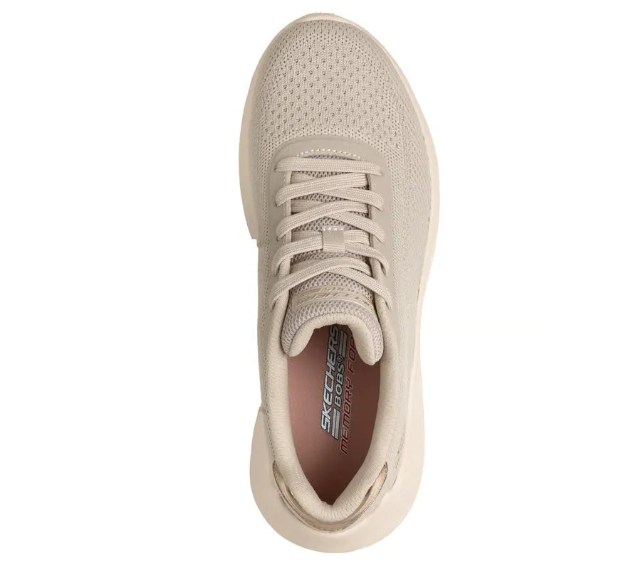 TENIS BOBS SQUAD WAVES CURRENT LOOK BLANCO OSCURO MUJER - 117679-OFWT
