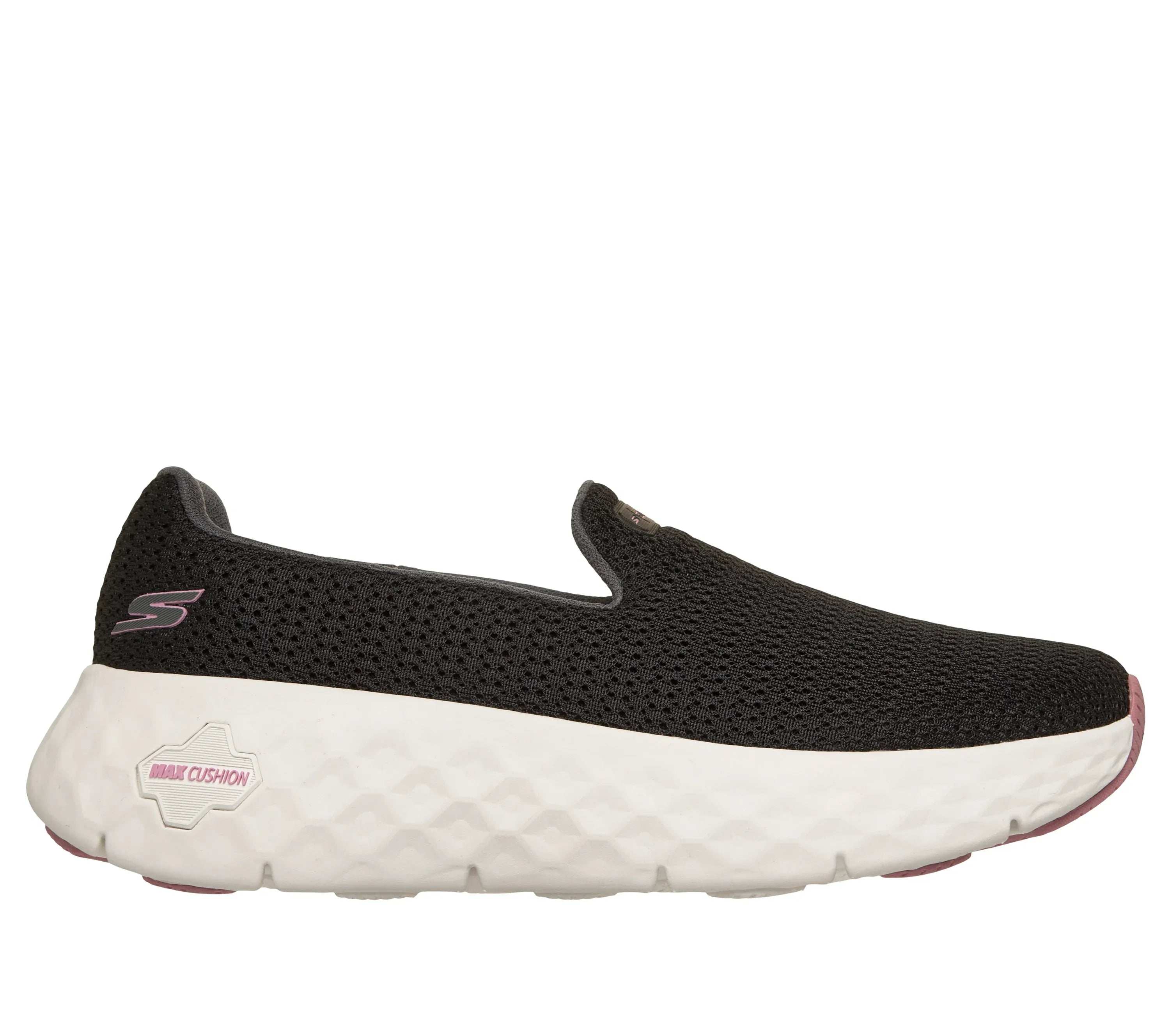 TENIS SKECHERS MUJER GO WALK MAX CUSHIONING FLEX NEGRO- 126032-BKPK