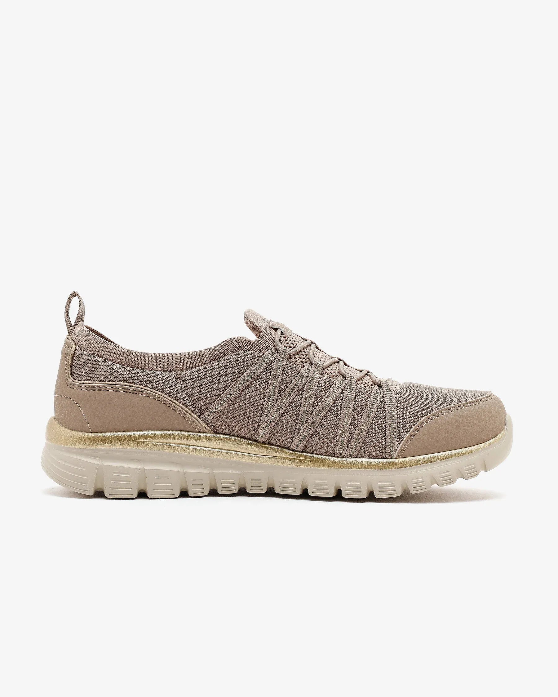 TENIS CLASS GRACEFULL PURE CRUSH TAUPE GOLD MUJER - 100888-TPGD