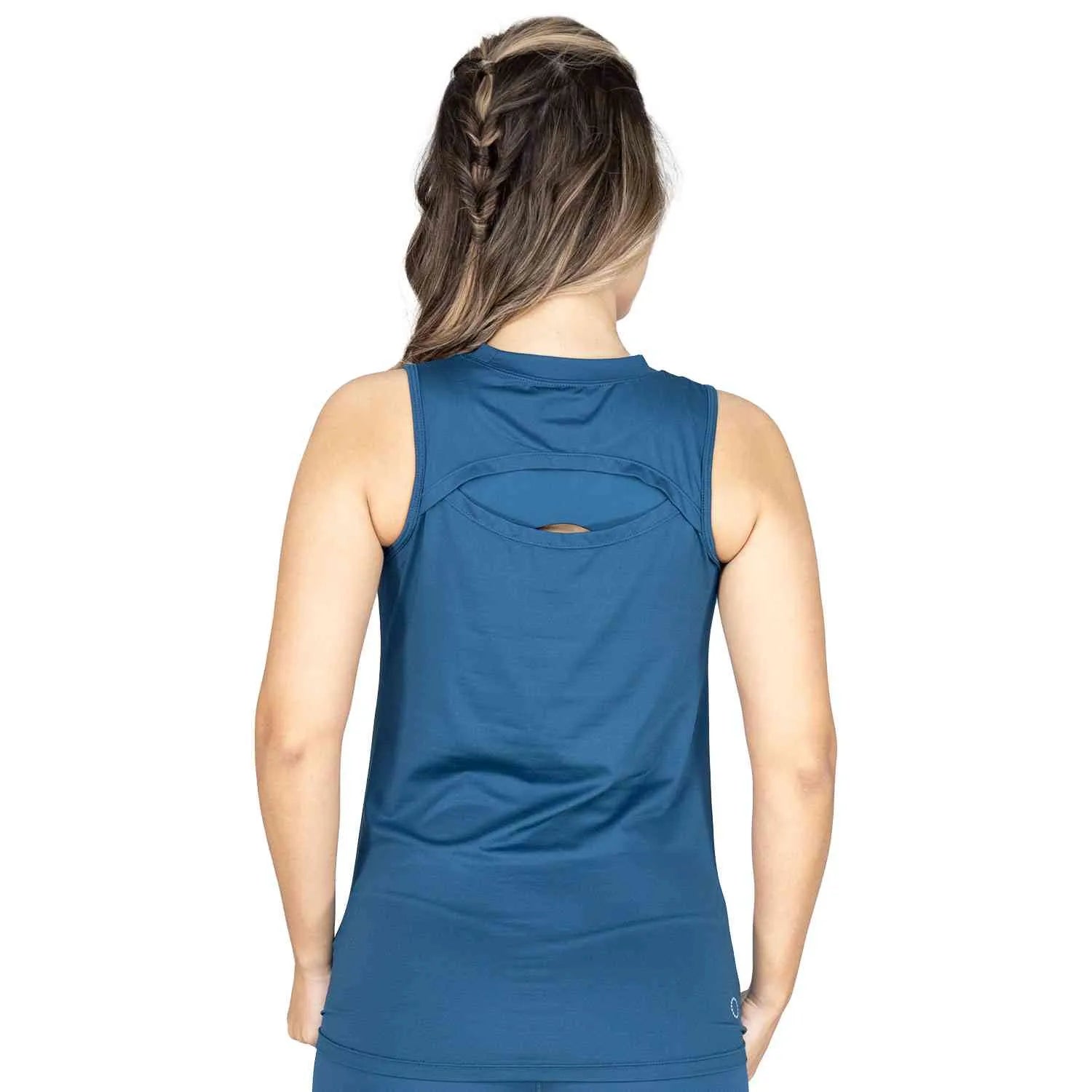 BLUSA  DAMA MANGA SISA SAVANNA LEGION AZUL ENTRENAMIENTO PRO - EV45BCL293 AZUL