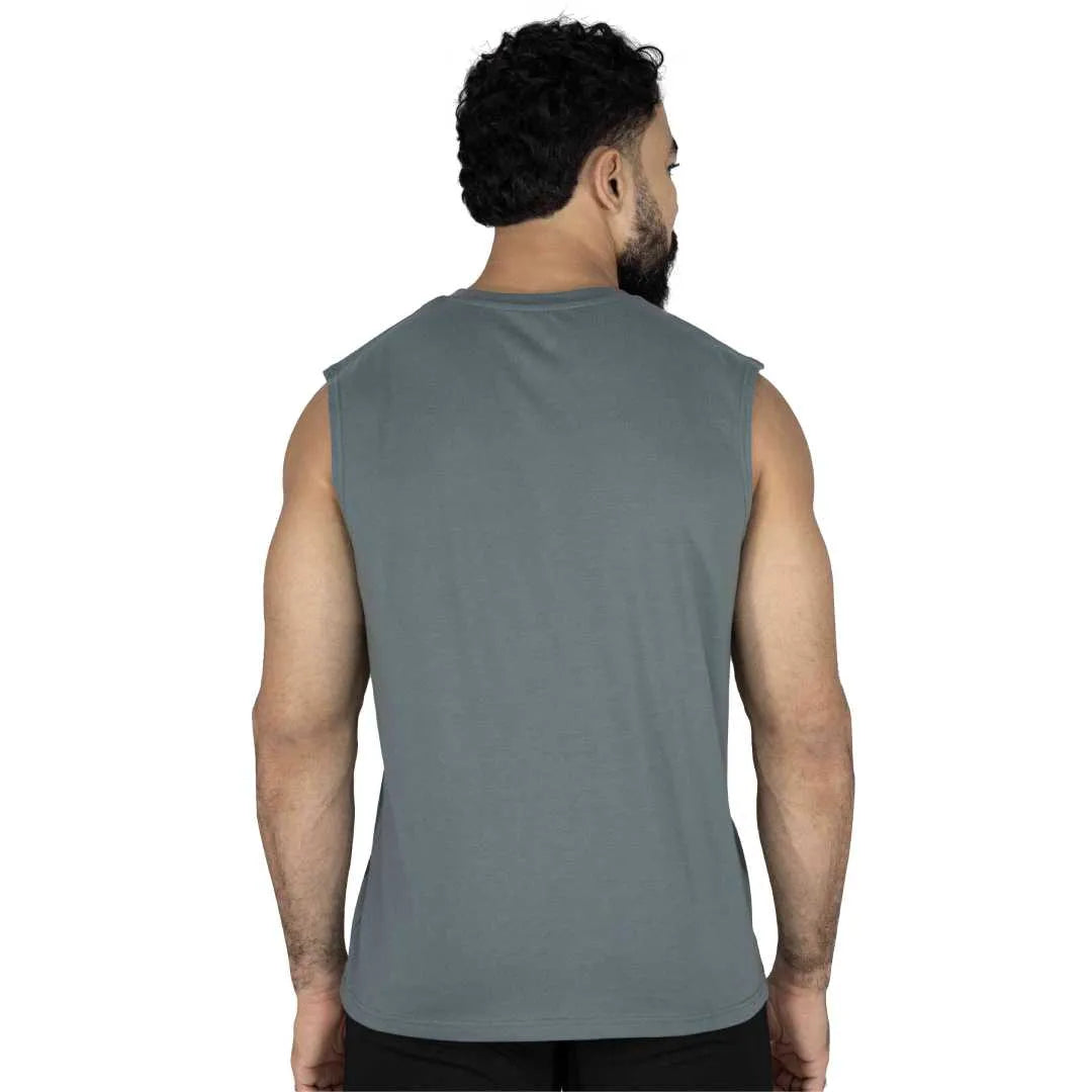 CAMISETA MANGA SISA ALGODÓN BOXEO ENTRENAMIENTO VERDE HOMBRE - EV46NAM146