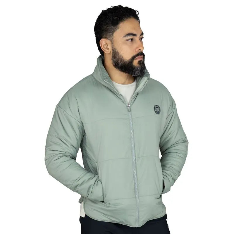 CHAQUETA EVERLAST INVIERNO GRIS CLARA PUFFER ICE HOMBRE - EV66XAM206 GRIS CLARO
