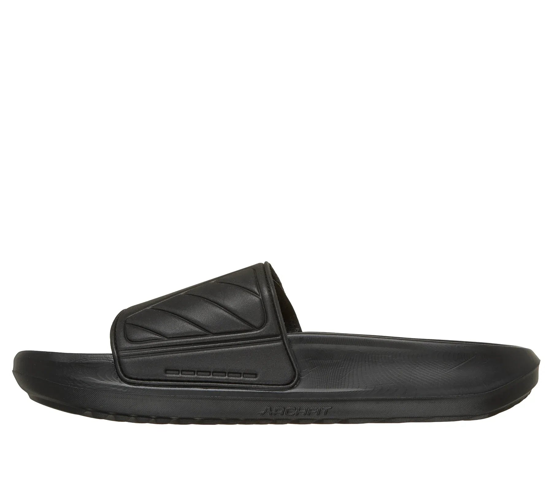 SANDALIA SKECHERS BAÑO MASSAGE FIT RECOVERY TODA NEGRA HOMBRE - 229347-BBK