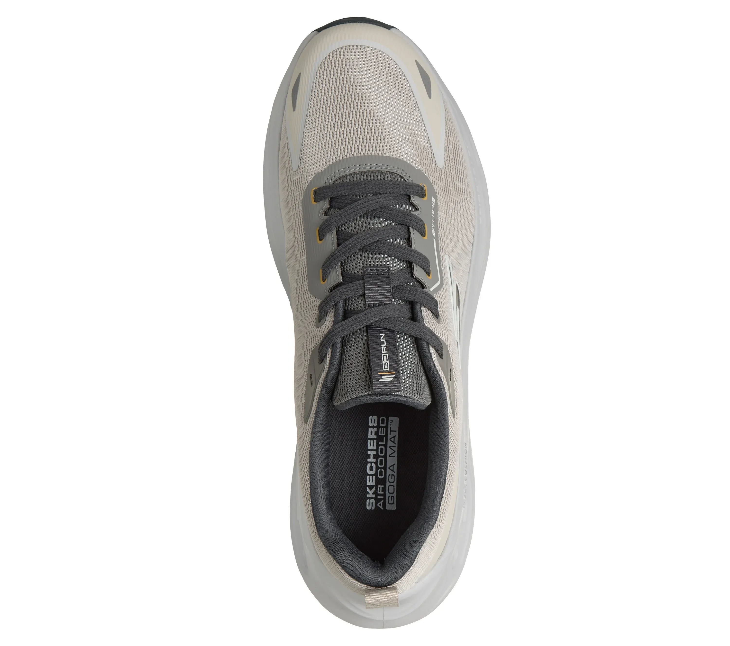 TENIS SKECHERS MAX CUSHIONING GLIDE STEP BEIGE VERDE NATURAL HOMBRE - 220417-NAT
