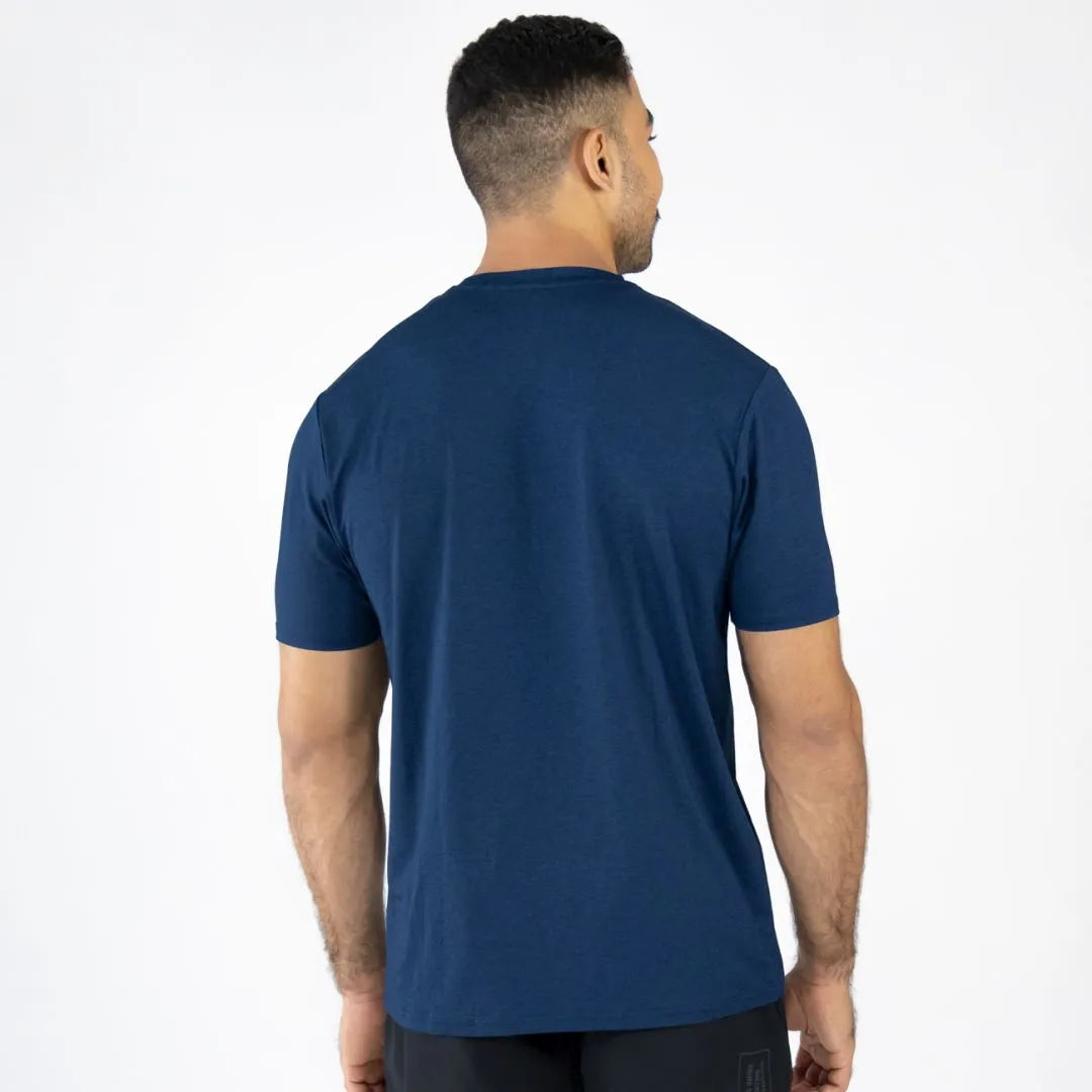 CAMISETA EVERLAST CUELLO REDONDO ENTRENAMIENTO AZUL HOMBRE EV70XAM003 AZUL