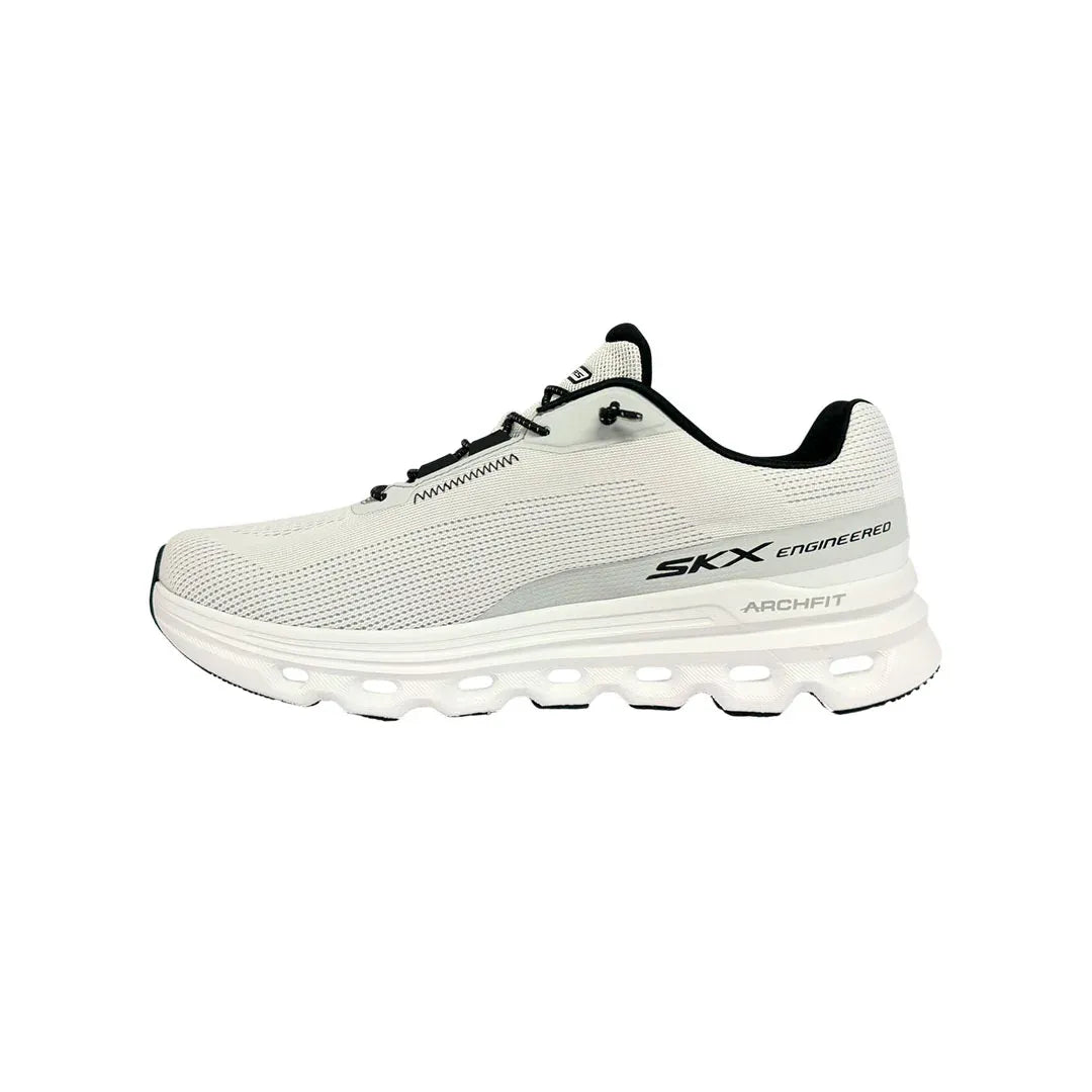 TENIS GO RUN GLIDE STEP ARCH FIT CASION BLANCO NEGRO HOMBRE - 221121-WBK