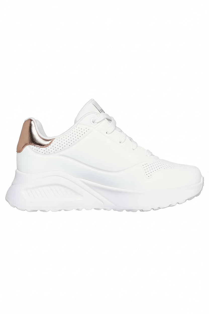 Tenis SKECHERS DAMA UNO LITE SHIMMER ALONG BLANCO- 177291-WHT